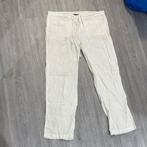 Women’s white linen Pants